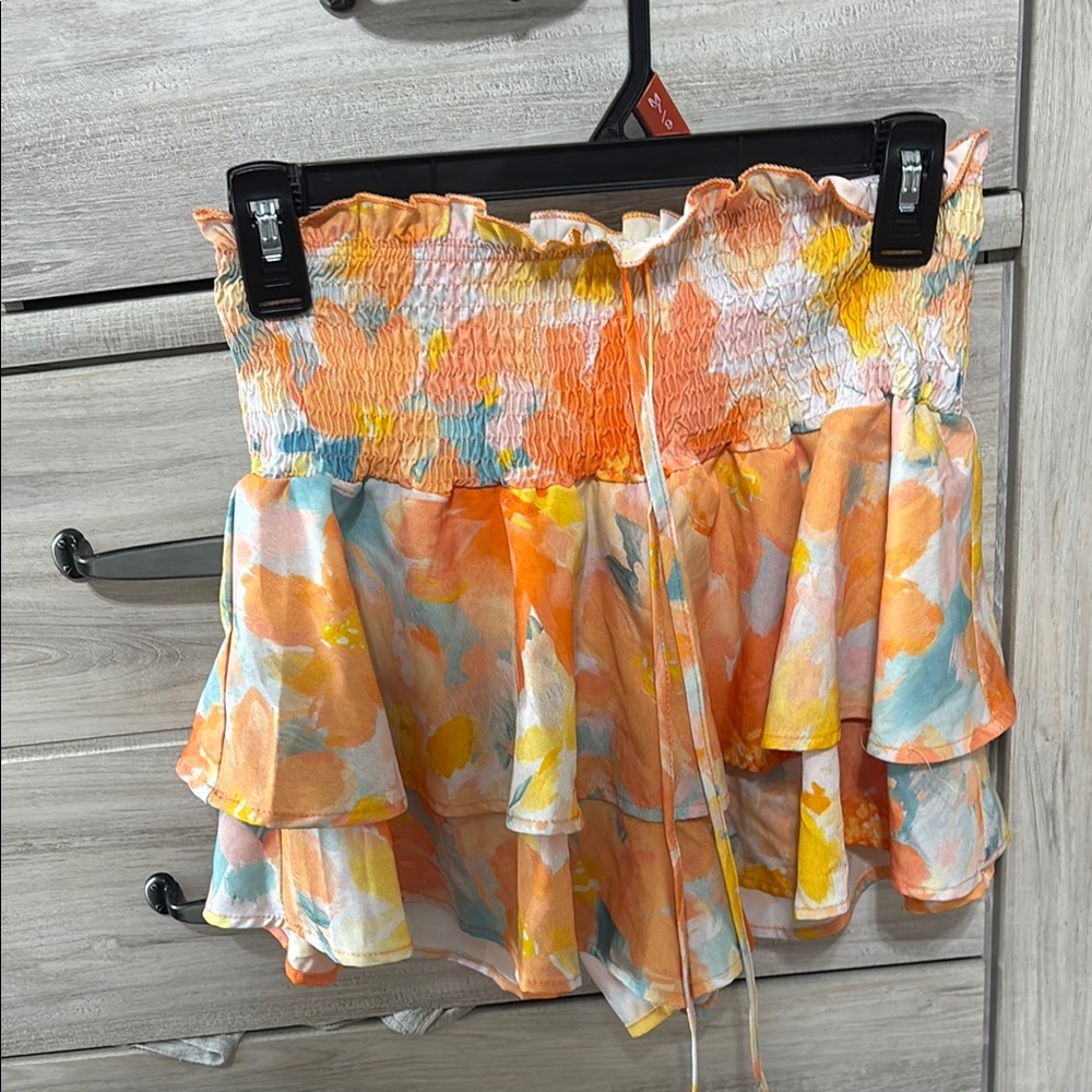 SHEIN Multicolor Ruffle Skort